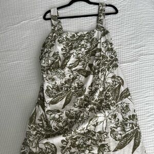 Abercrombie & Fitch Olive Floral Dress